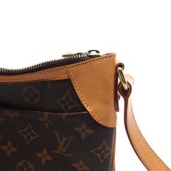 Louis Vuitton Odeon PM Shoulder Bag, Coated Canvas, Leather, Monogram, Women's, Brown, M56390