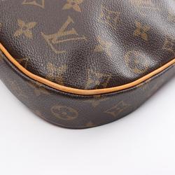 Louis Vuitton Odeon PM Shoulder Bag, Coated Canvas, Leather, Monogram, Women's, Brown, M56390