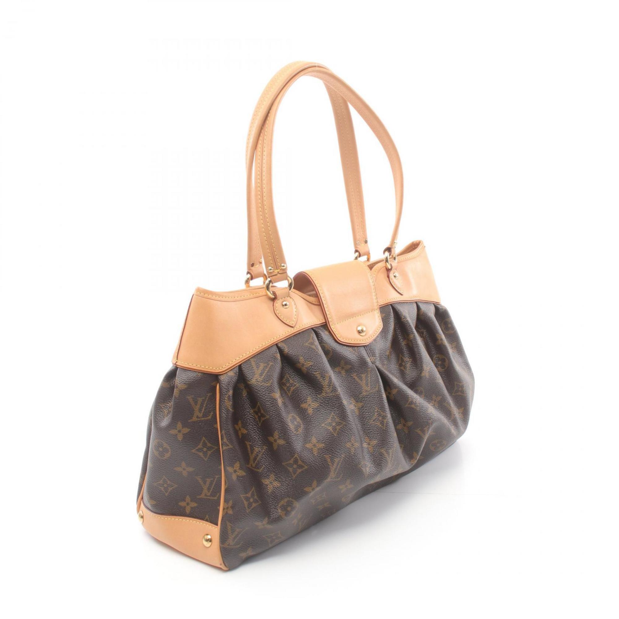 Louis Vuitton Boeti MM Shoulder Bag, Coated Canvas, Leather, Monogram, Women's, Brown, M45714