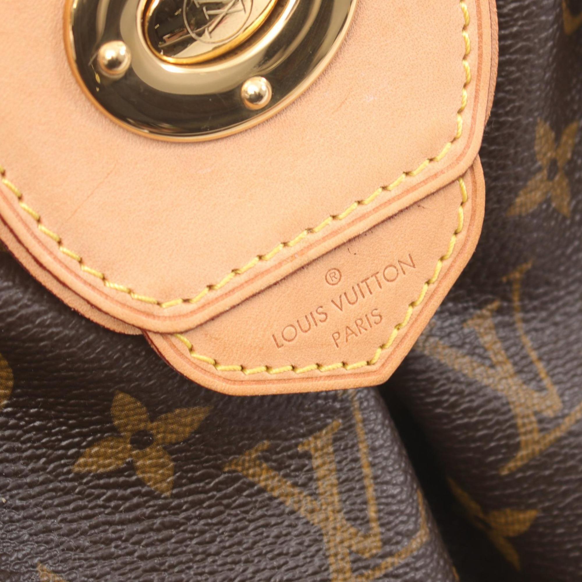 Louis Vuitton Boeti MM Shoulder Bag, Coated Canvas, Leather, Monogram, Women's, Brown, M45714