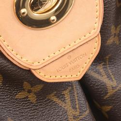 Louis Vuitton Boeti MM Shoulder Bag, Coated Canvas, Leather, Monogram, Women's, Brown, M45714