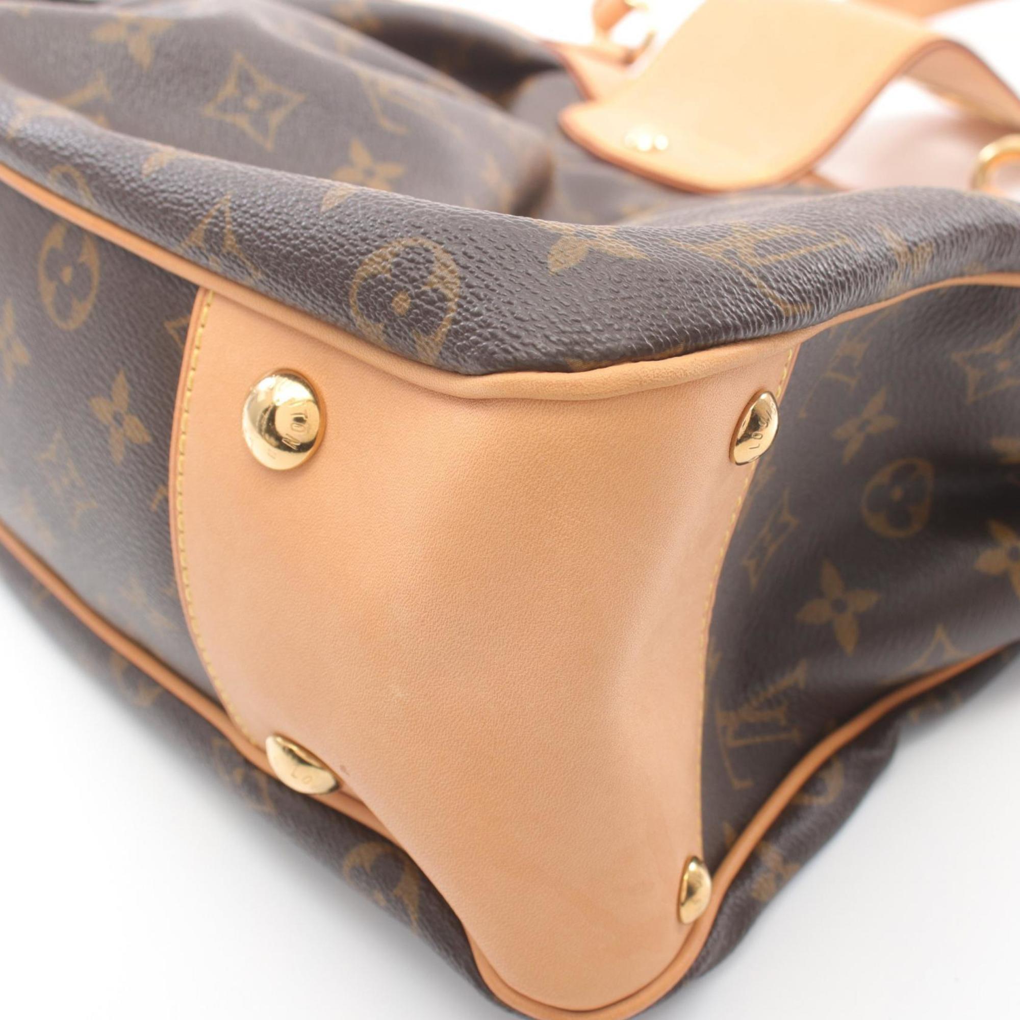 Louis Vuitton Boeti MM Shoulder Bag, Coated Canvas, Leather, Monogram, Women's, Brown, M45714