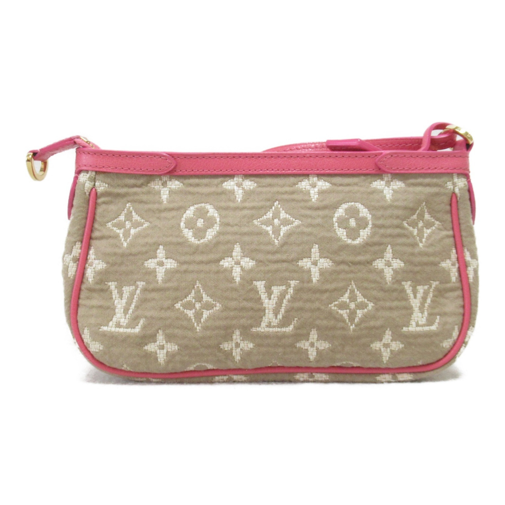 Louis Vuitton LOUIS VUITTON Pochette Accessoires Pouch Bag Coated Canvas Monogram Sabia Women's Pink M93069