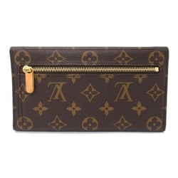 Louis Vuitton LOUIS VUITTON Portefeuille Eugenie Tri-fold Long Wallet Coated Canvas Monogram Women's Brown M60123