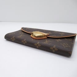 Louis Vuitton LOUIS VUITTON Portefeuille Eugenie Tri-fold Long Wallet Coated Canvas Monogram Women's Brown M60123