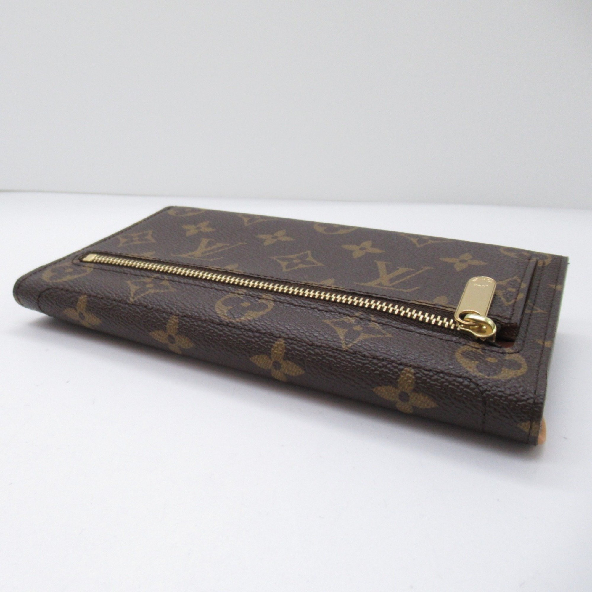 Louis Vuitton LOUIS VUITTON Portefeuille Eugenie Tri-fold Long Wallet Coated Canvas Monogram Women's Brown M60123