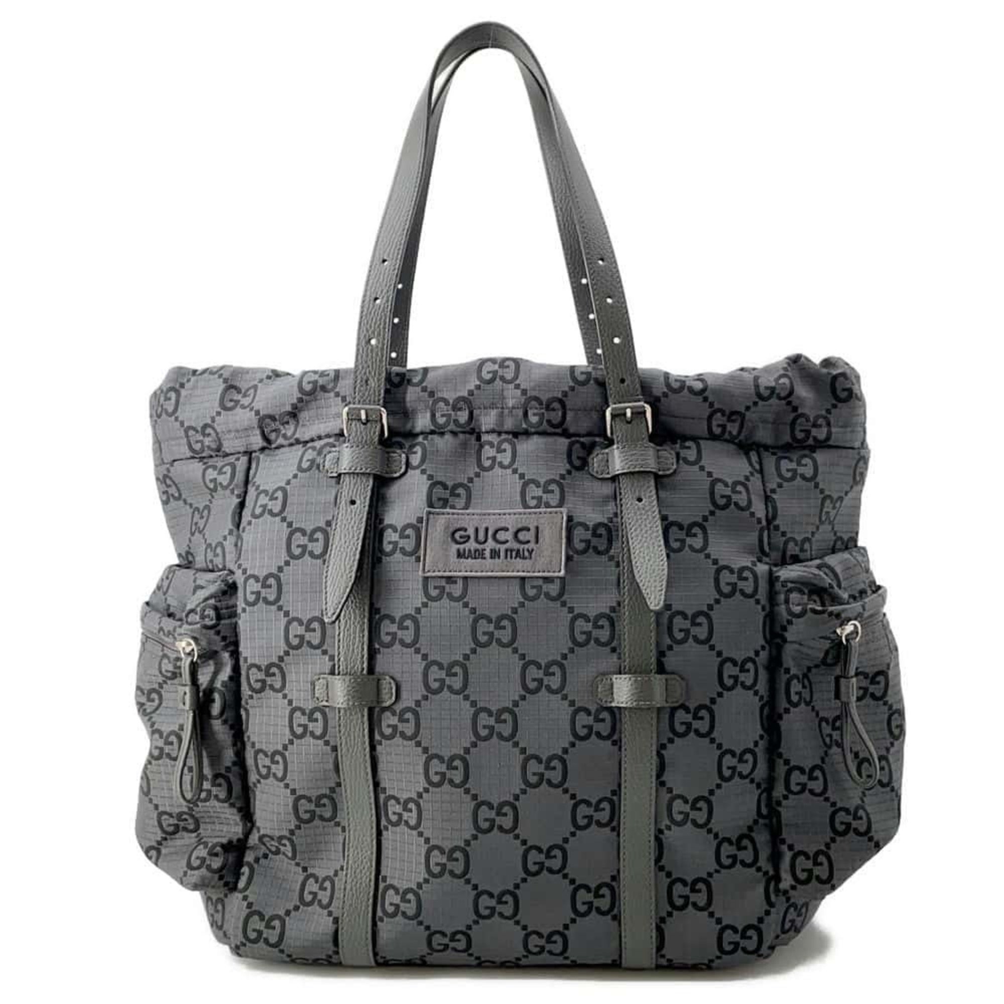 Gucci Tote Bag GG Nylon Leather 767929 GUCCI