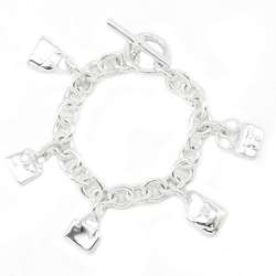 Hermes Bracelet Amulet 5 Constance Bolide Kelly Bag Motif SV925 Silver Size ST HERMES