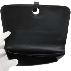 Hermes Long Wallet Dogon GM Black Taurillon Clemence Y Stamp