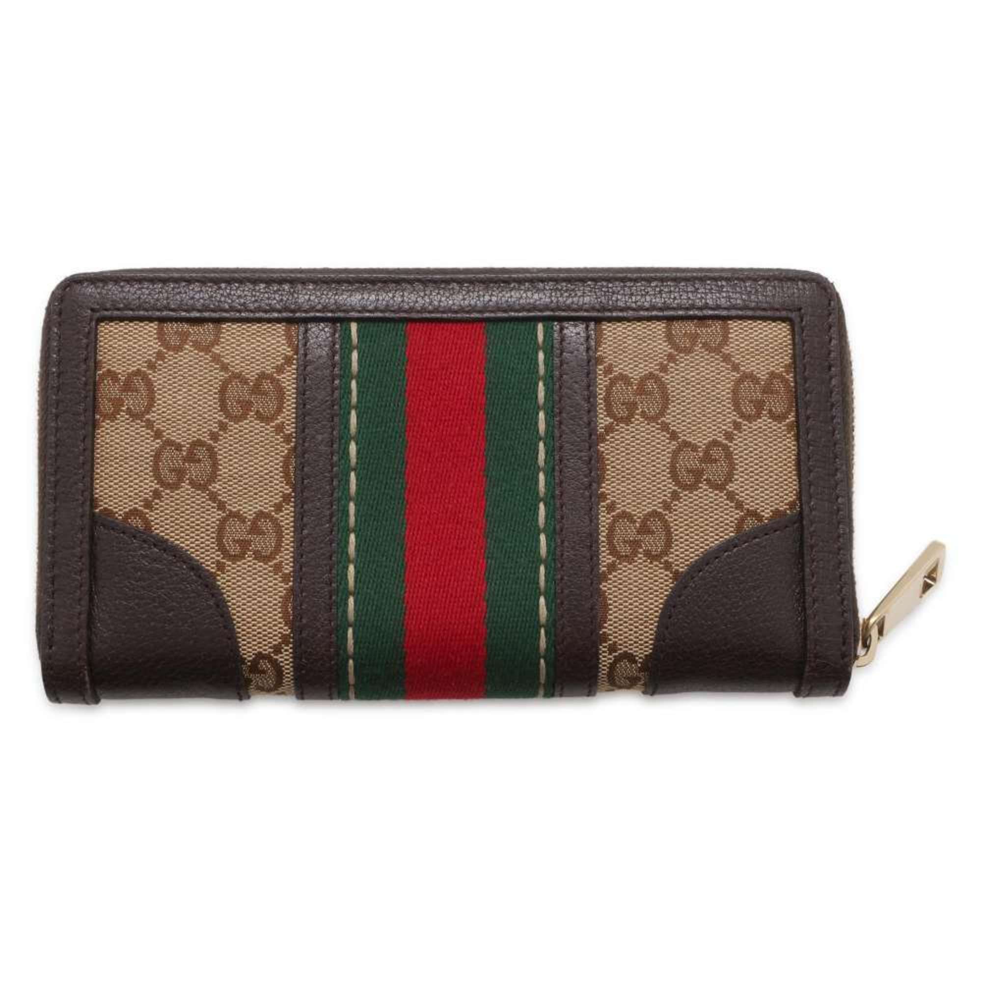 Gucci Long Wallet GG Canvas Bee 406754 GUCCI