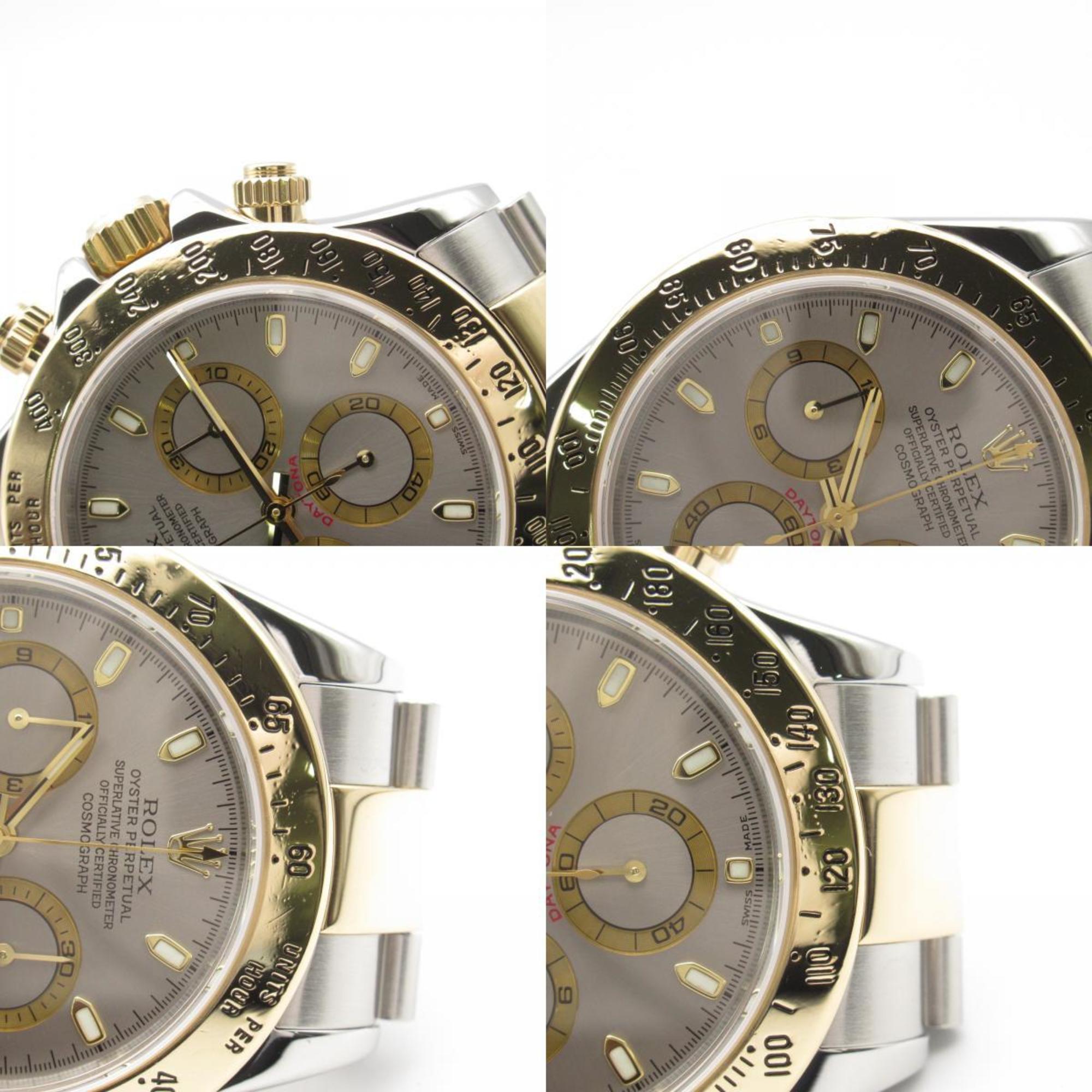 Rolex ROLEX Daytona F Series Wristwatch K18 (Yellow Gold) Stainless Steel Men's Grey 116523