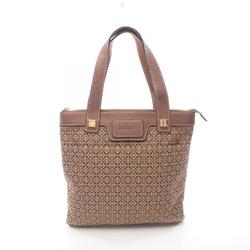 LOEWE Anagram Tote Bag Canvas Leather Women's Beige Brown