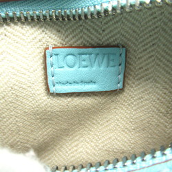 LOEWE Puzzle Bag Nano Shoulder Leather Women's Blue