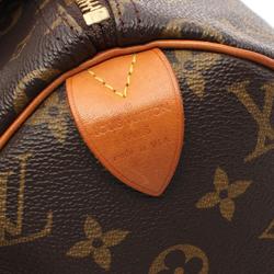 Louis Vuitton Speedy 30 Monogram Handbag Bag Coated Canvas Leather Women's Brown M41526