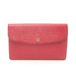 Louis Vuitton Montaigne 27 clutch bag, leather, Epi, women's, red, M52657