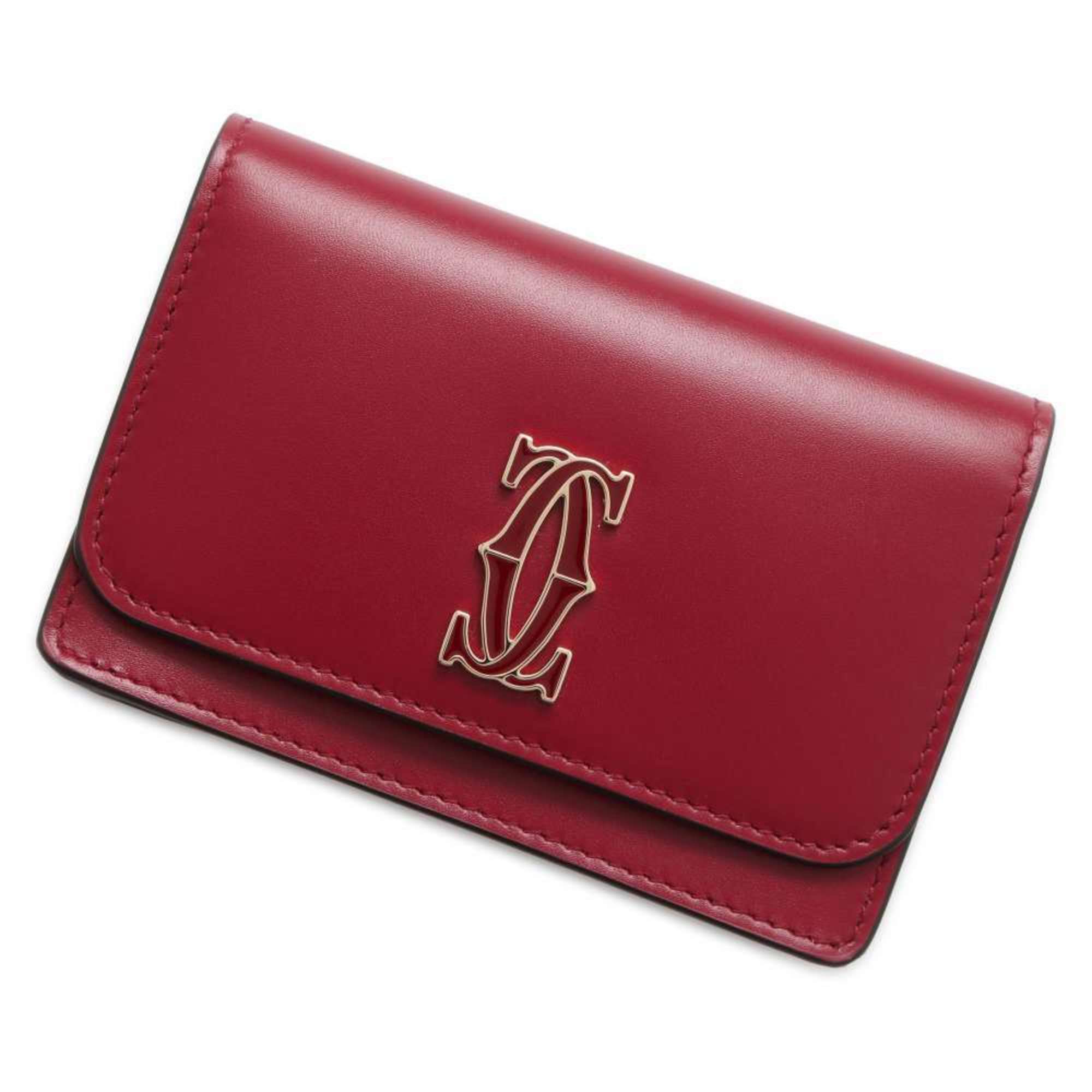 Cartier Business Card Holder/Card Case Multi-Card Holder Flap Calfskin L3001900