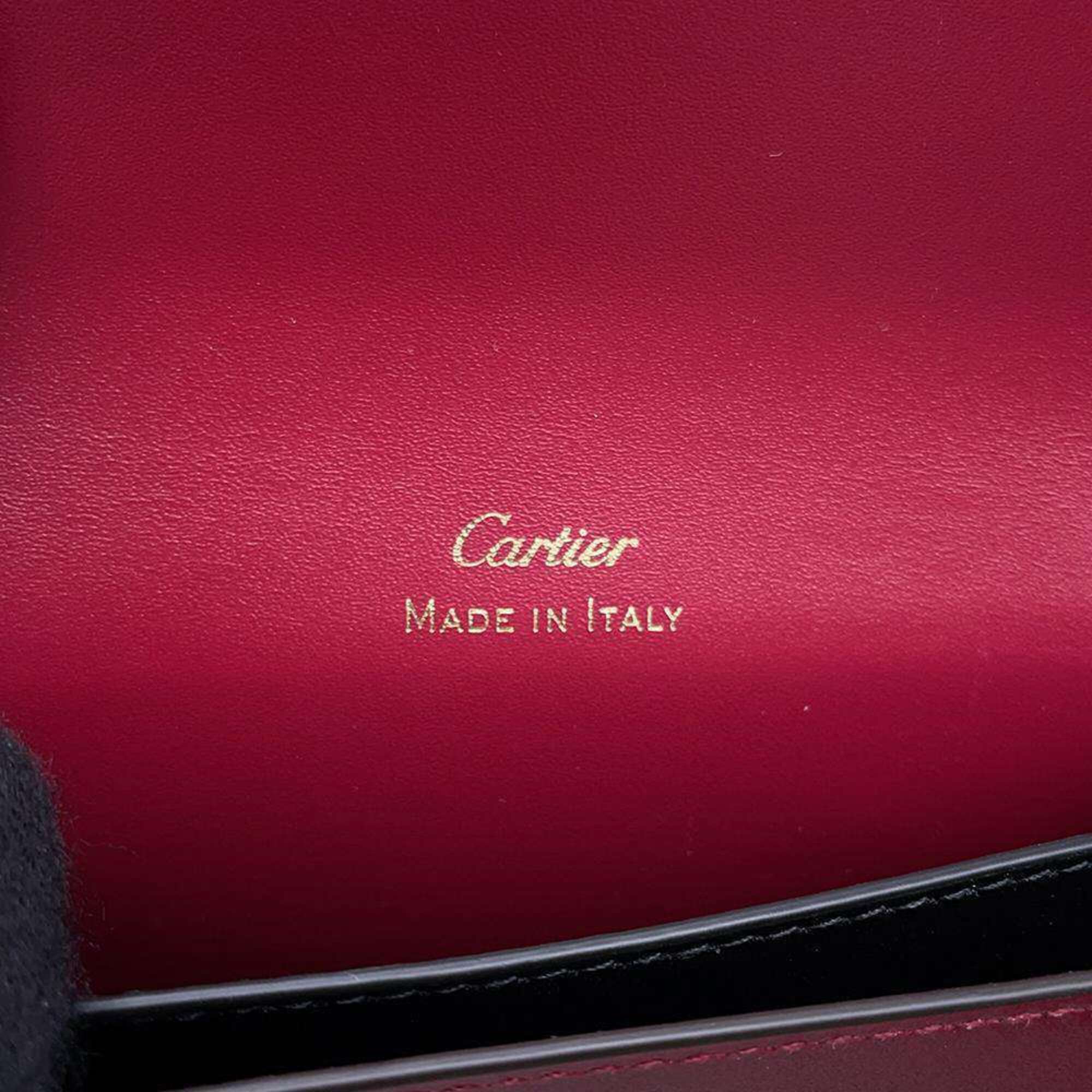 Cartier Business Card Holder/Card Case Multi-Card Holder Flap Calfskin L3001900