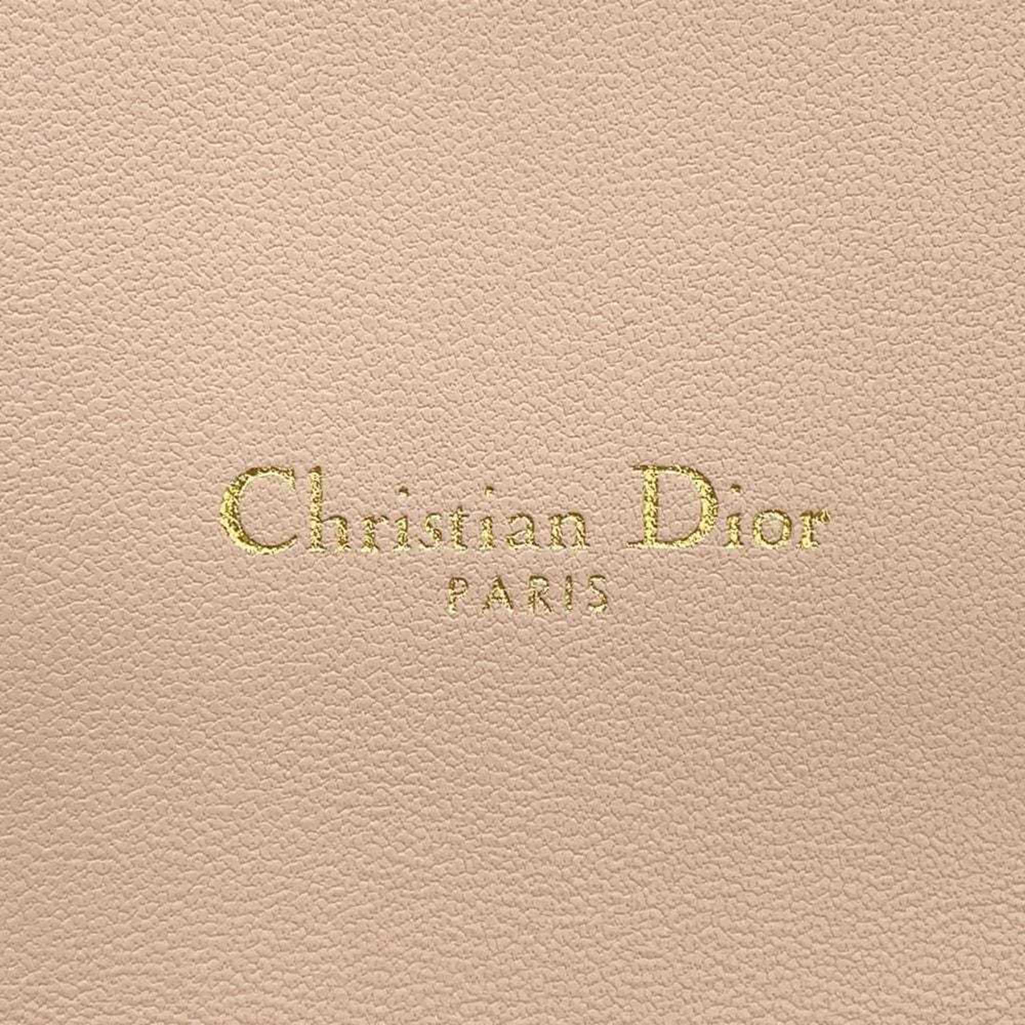 Christian Dior Chain Wallet Caro Pouch Cannage Calfskin S5134UWHC_M413