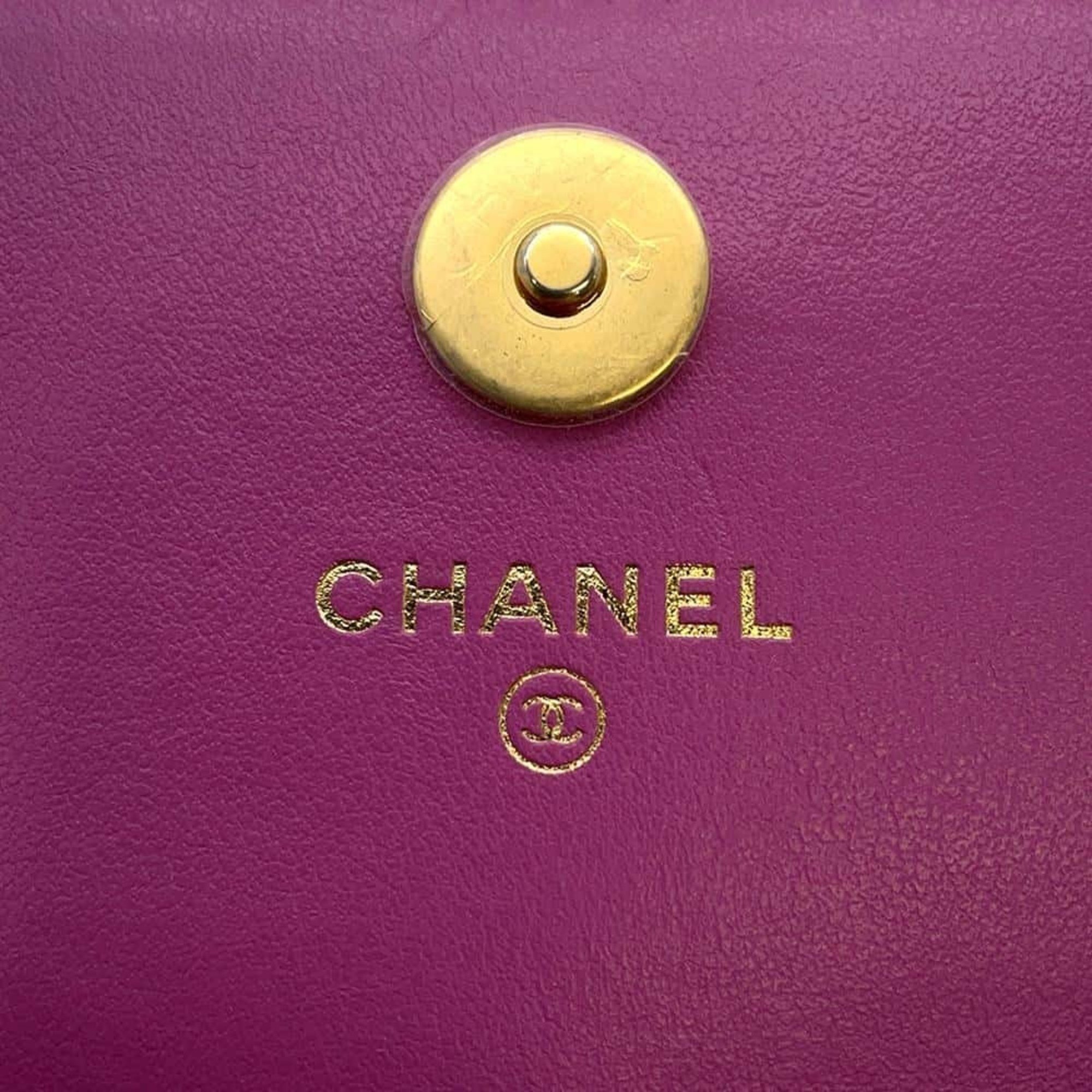 Chanel Chain Waist Wallet Coco Mark Tweed CHANEL Card