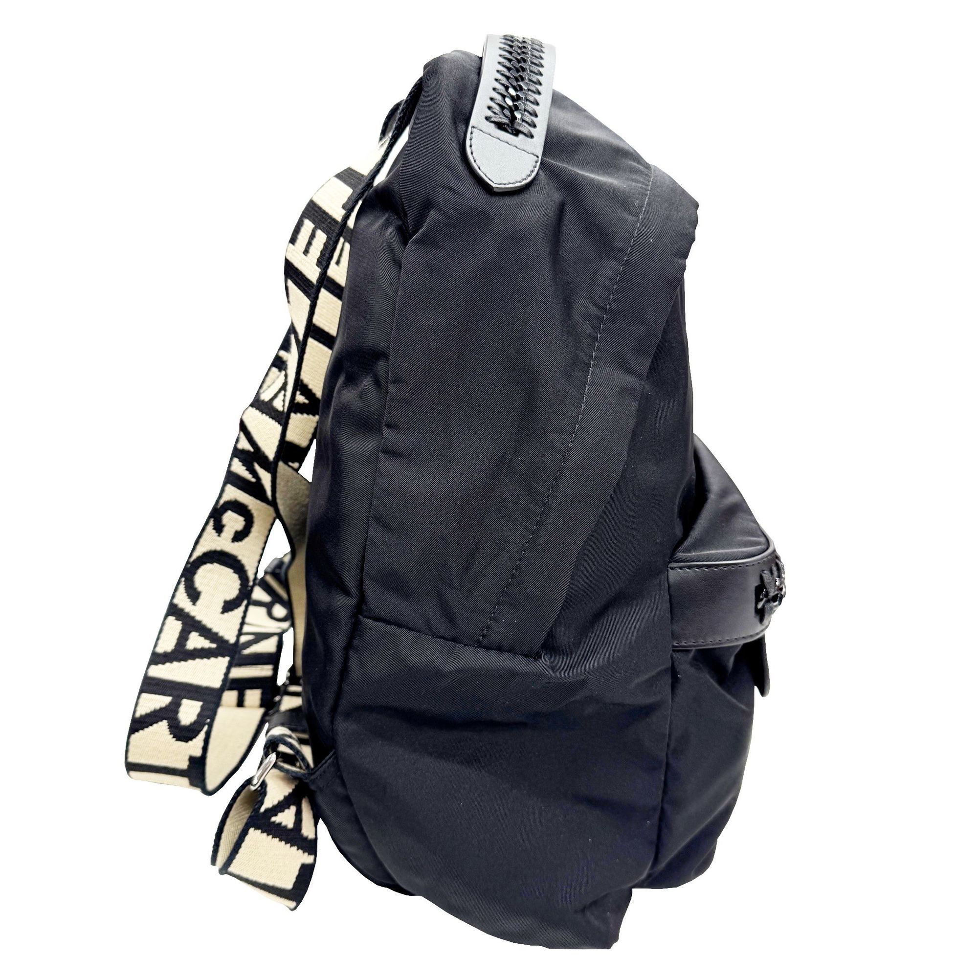 STELLA McCARTNEY Stella McCartney Fabela Backpack in Nylon and Black