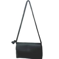 BOTTEGA VENETA Bottega Veneta shoulder bag black satin handbag for women and men