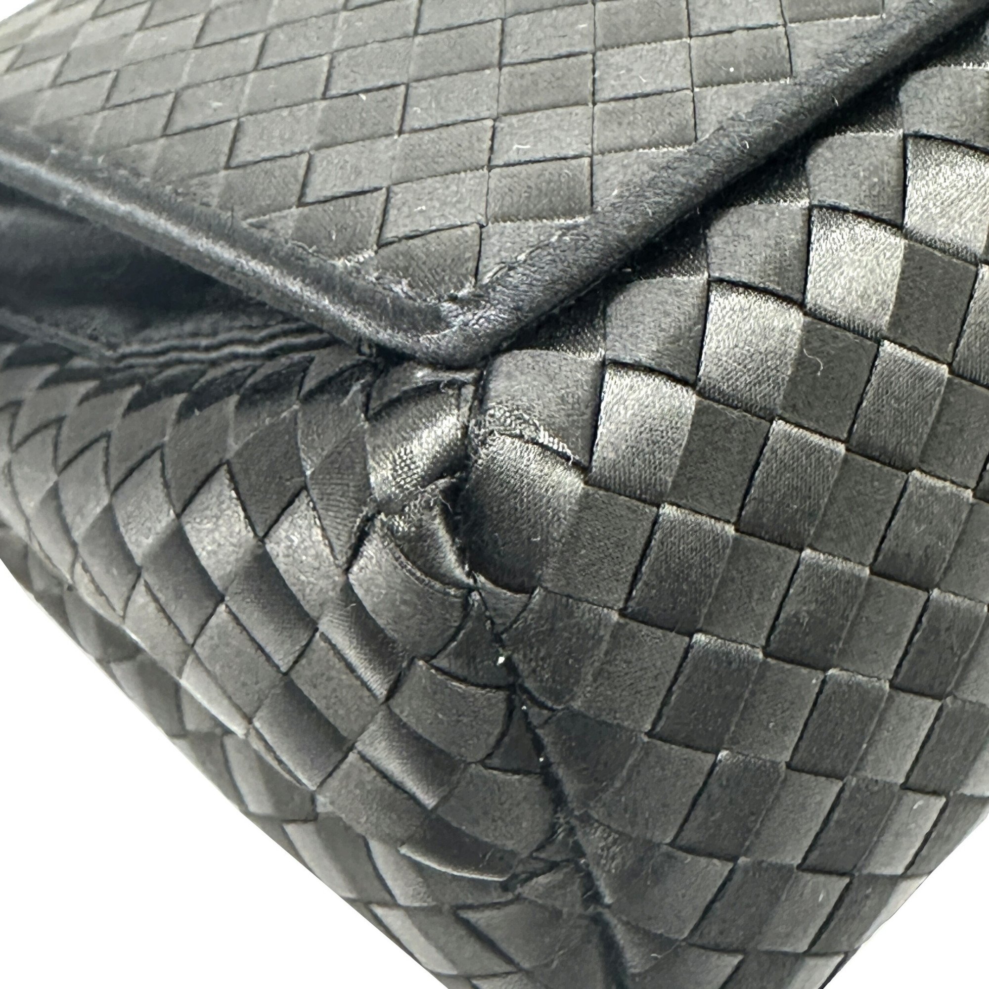 BOTTEGA VENETA Bottega Veneta shoulder bag black satin handbag for women and men