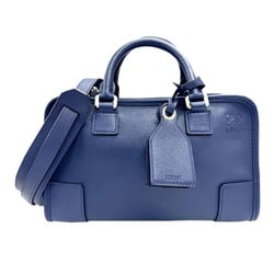 LOEWE Amazona 23 2way shoulder bag, leather, navy, 352.30