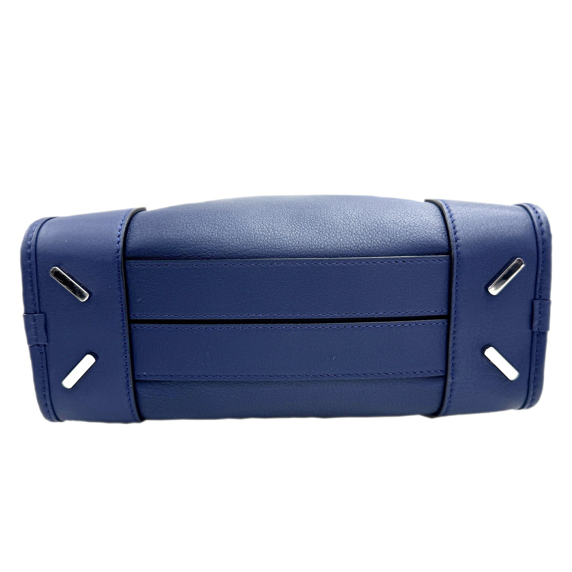 LOEWE Amazona 23 2way shoulder bag, leather, navy, 352.30