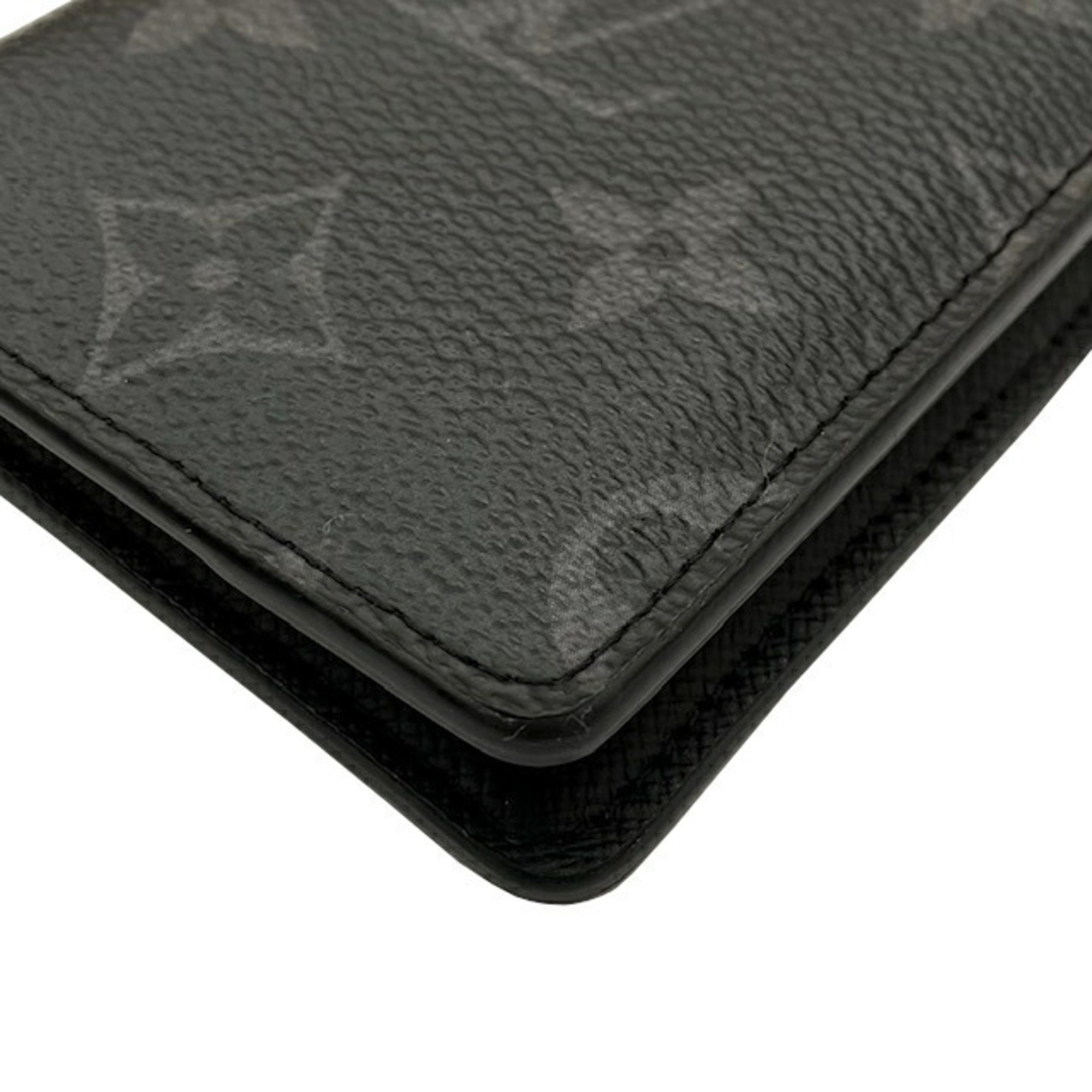 LOUIS VUITTON Organizer de Poche Monogram Eclipse Card Case Black M61696 RFID