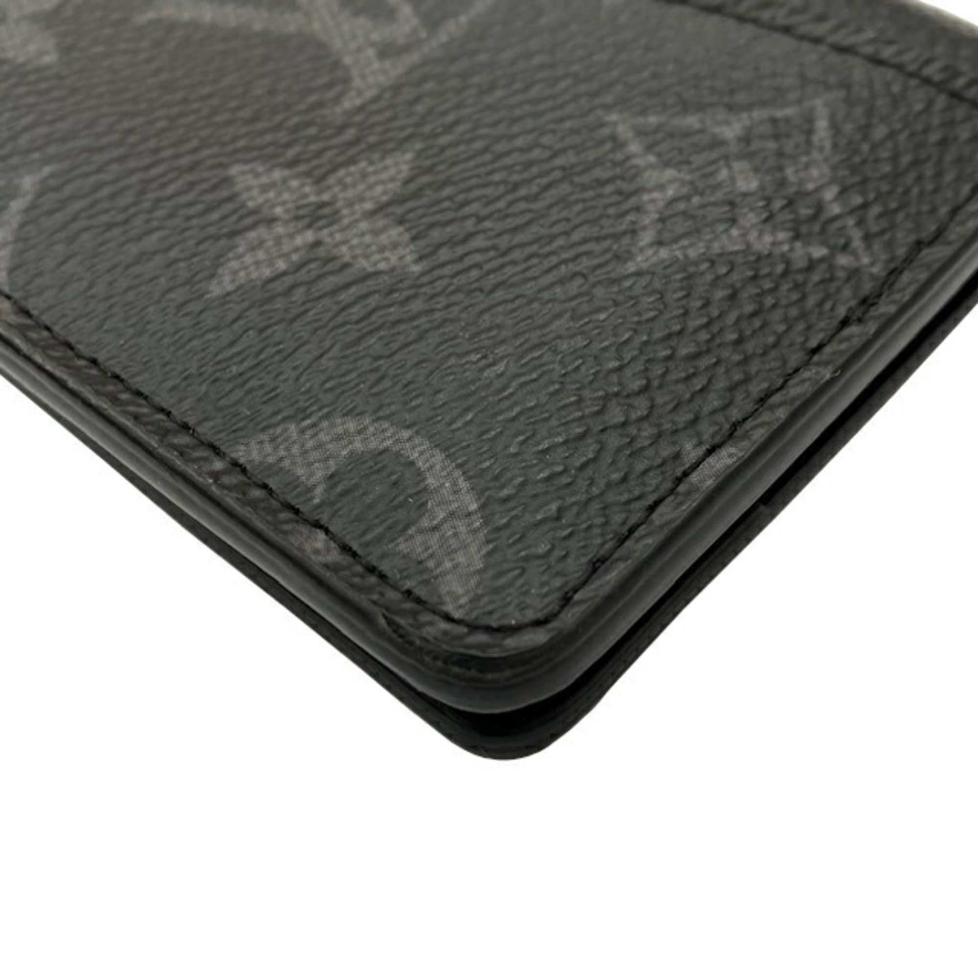 LOUIS VUITTON Organizer de Poche Monogram Eclipse Card Case Black M61696 RFID