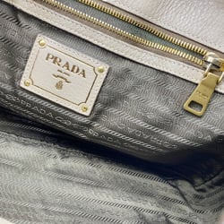 PRADA Prada Tote Bag Shoulder Leather Beige BR4645 Women's