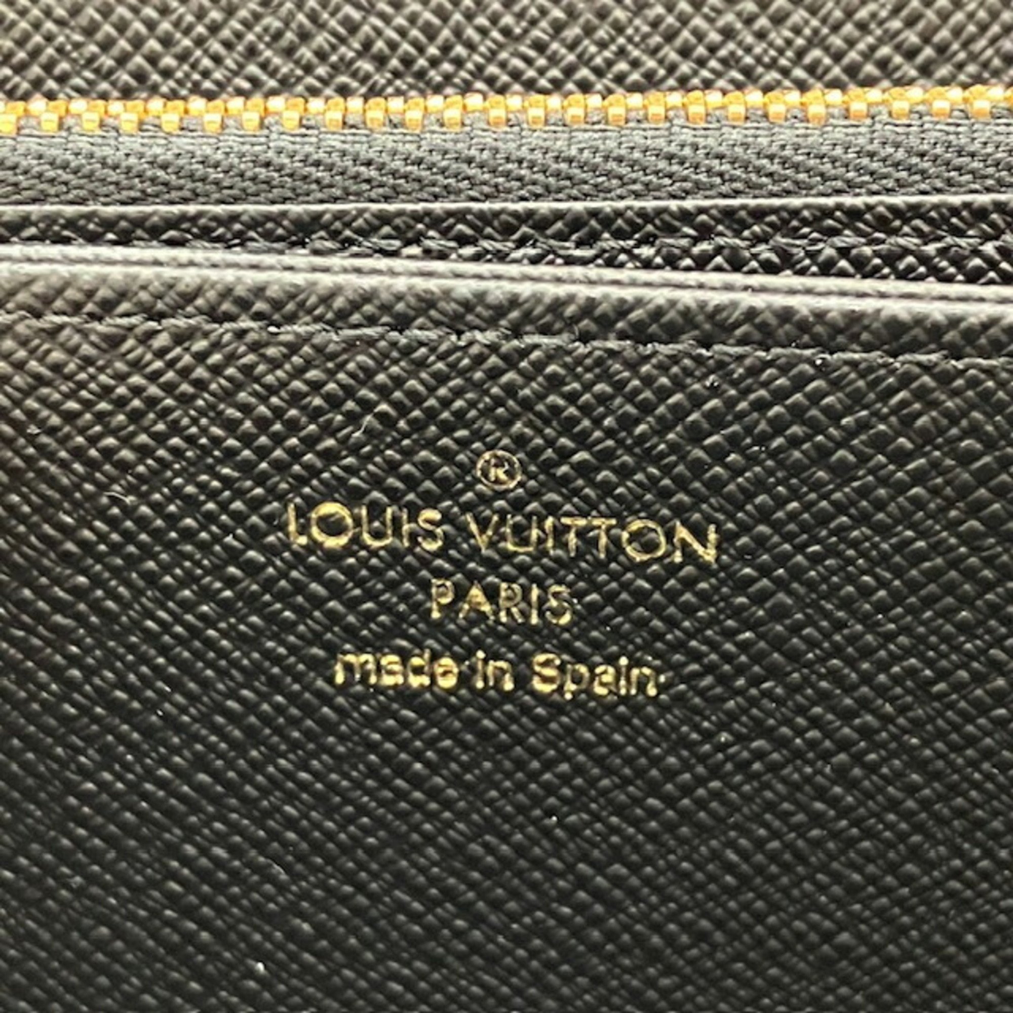 LOUIS VUITTON Louis Vuitton Zippy Wallet Game On Monogram Multicolor M80323 C280 Long Noir Women's