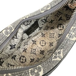 LOUIS VUITTON Louis Vuitton Loop M21752 RFID IC Chip Shoulder Bag Monogram Jacquard Denim Grey Women's