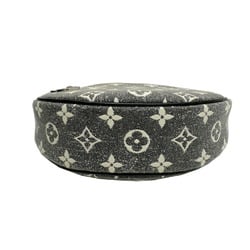 LOUIS VUITTON Louis Vuitton Loop M21752 RFID IC Chip Shoulder Bag Monogram Jacquard Denim Grey Women's