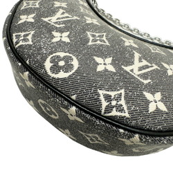 LOUIS VUITTON Louis Vuitton Loop M21752 RFID IC Chip Shoulder Bag Monogram Jacquard Denim Grey Women's