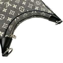 LOUIS VUITTON Louis Vuitton Loop M21752 RFID IC Chip Shoulder Bag Monogram Jacquard Denim Grey Women's