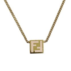 FENDI Necklace Zucca GP Gold Plated Women's