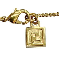 FENDI Necklace Zucca GP Gold Plated Women's