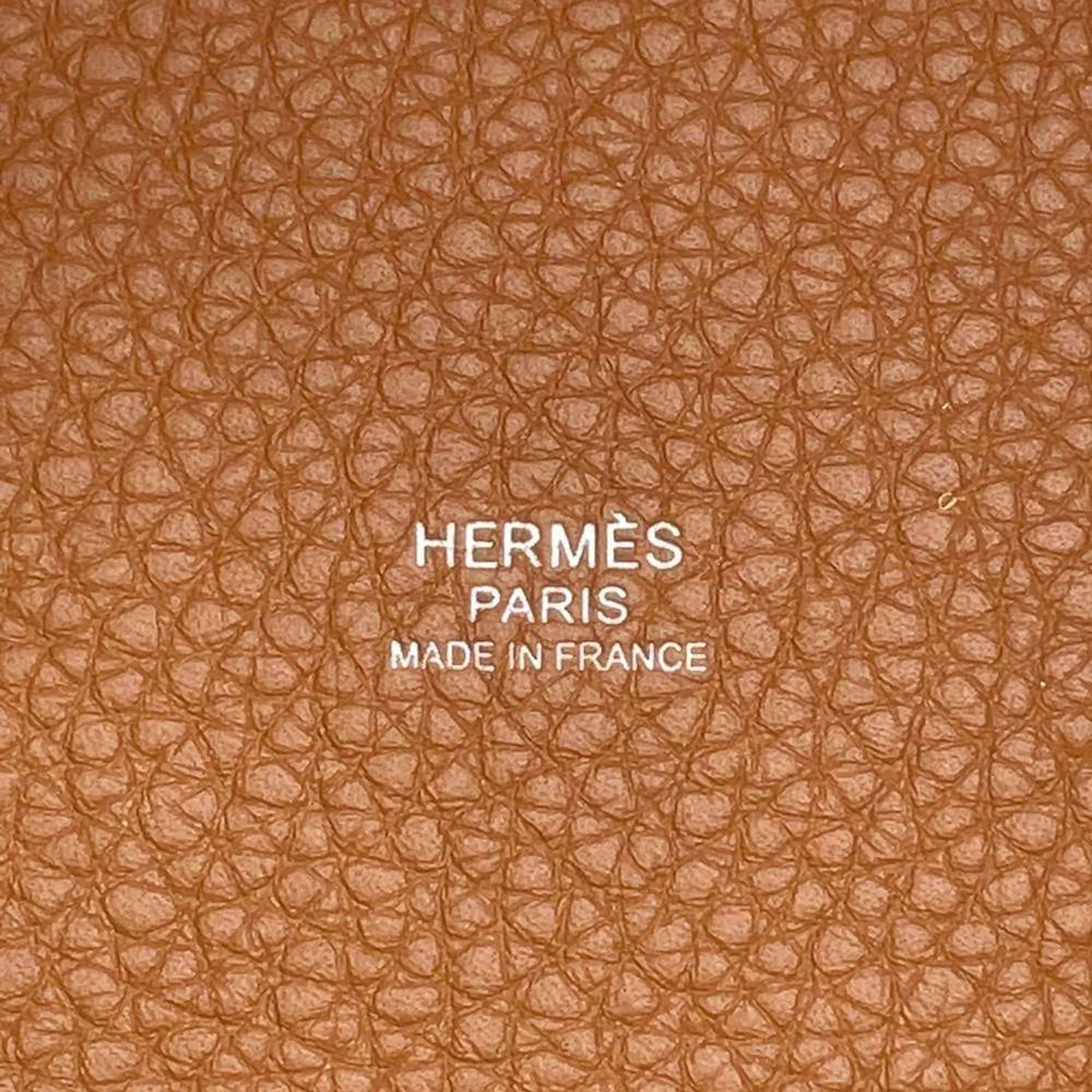 Hermes handbag Picotin Lock MM Gold Taurillon Clemence U stamp