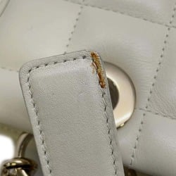 Christian Dior Tote Bag Essential Archi Cannage White