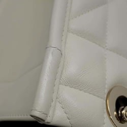 Christian Dior Tote Bag Essential Archi Cannage White