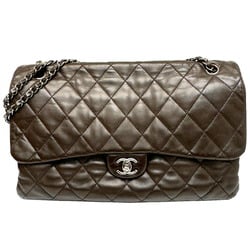 CHANEL Coco Mark Matelasse Chain Shoulder Bag Lambskin 15 Series Women's Brown