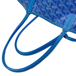 GOYARD Saint Louis PM Handbag Tote Bag Coated Canvas Blue Women's