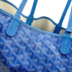 GOYARD Saint Louis PM Handbag Tote Bag Coated Canvas Blue Women's