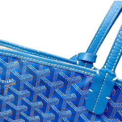 GOYARD Saint Louis PM Handbag Tote Bag Coated Canvas Blue Women's