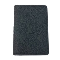 LOUIS VUITON Louis Vuitton Card Case Organizer De Poche Monogram Taurillon Black M69044 RFID