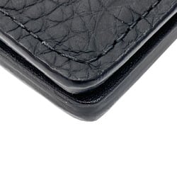 LOUIS VUITON Louis Vuitton Card Case Organizer De Poche Monogram Taurillon Black M69044 RFID