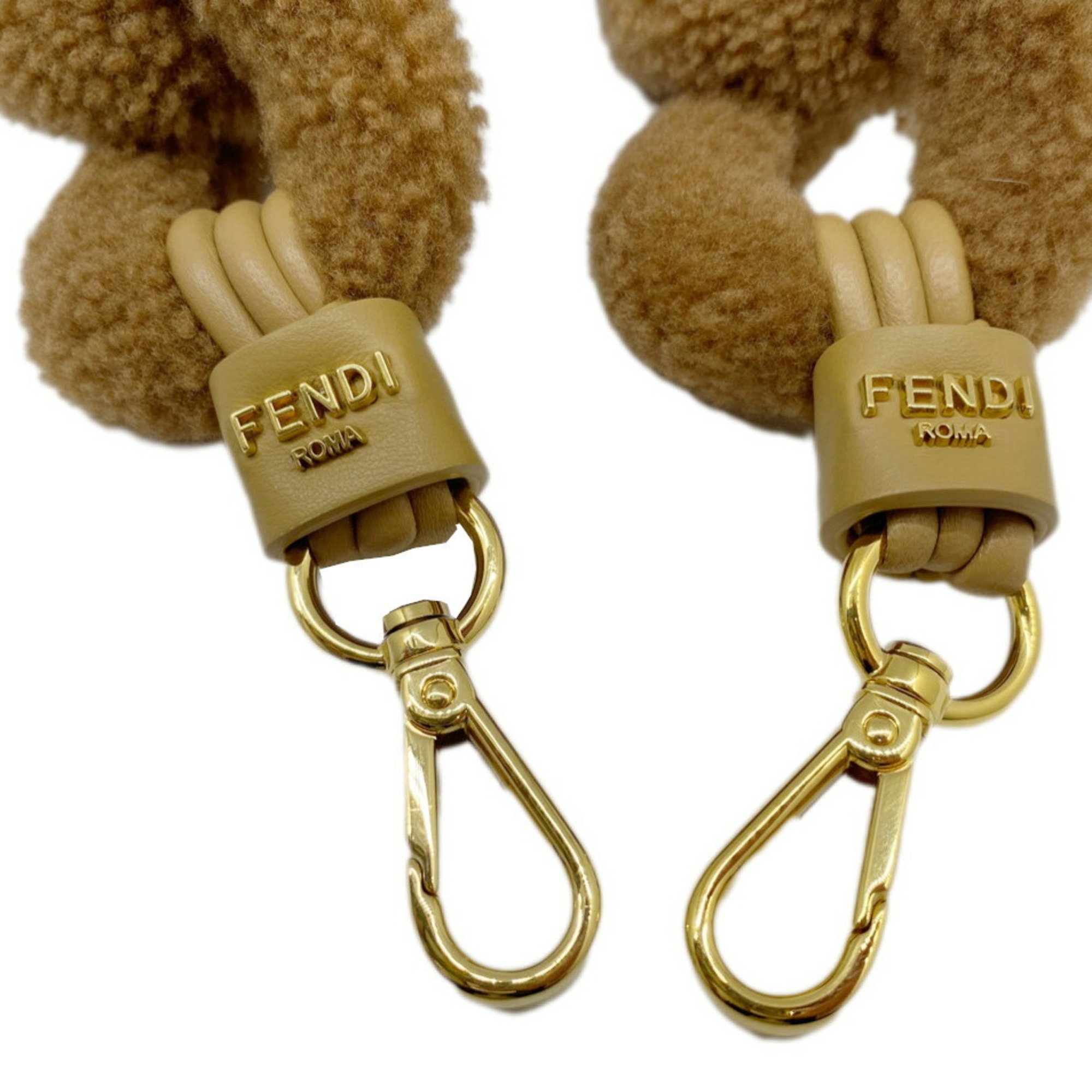 FENDI Strap You Brown Sheepskin Shoulder Women's Bag