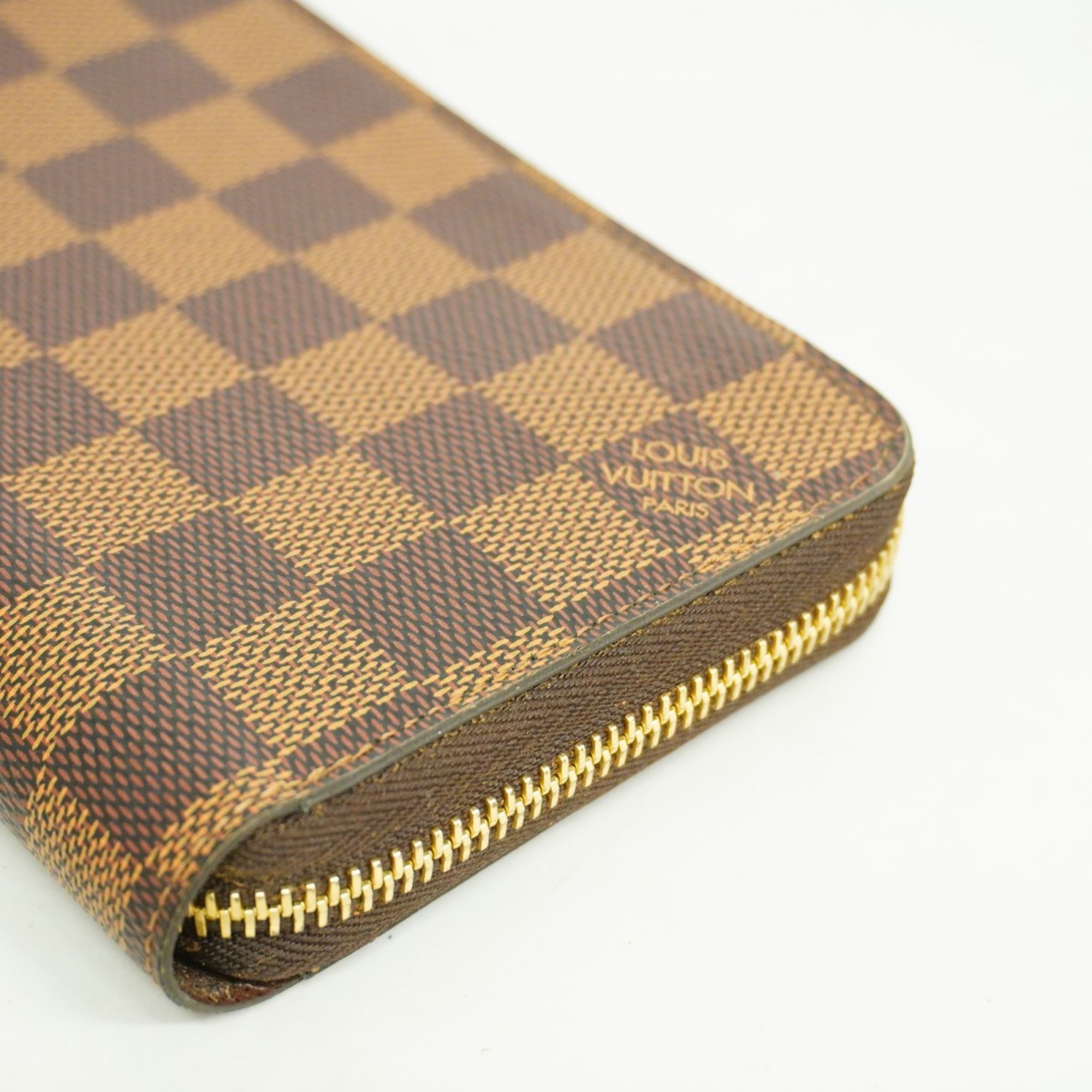 Louis Vuitton Long Wallet Damier Zippy N41661 Ebene Men's Women's