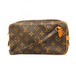 Louis Vuitton Shoulder Bag Monogram Pochette Marly Bandouliere M51828 Brown Women's